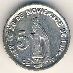 Guatemala, 5 centavos, 1925–1949