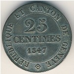 Geneva, 25 centimes, 1847