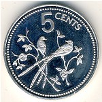 Belize, 5 cents, 1977–1981