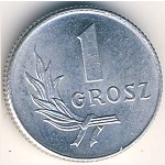 Poland, 1 grosz, 1949