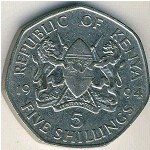 Kenya, 5 shillings, 1994