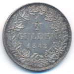 Frankfurt, 1/2 gulden, 1842–1849