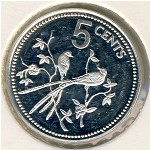 Belize, 5 cents, 1975–1981
