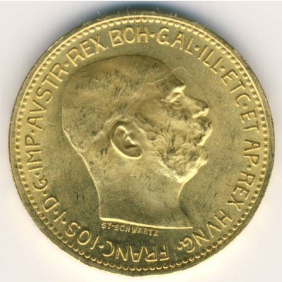 Austria, 20 corona, 1909–1916