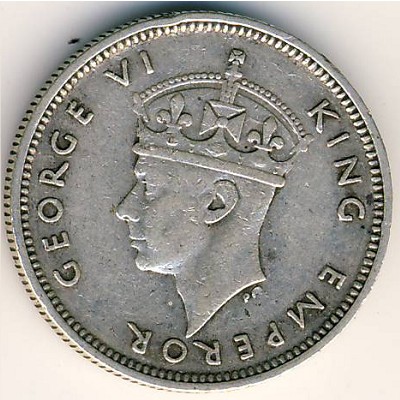 Mauritius, 1/4 rupee, 1938