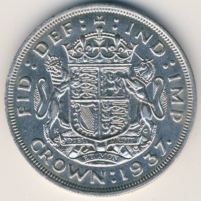Great Britain, 1 crown, 1937
