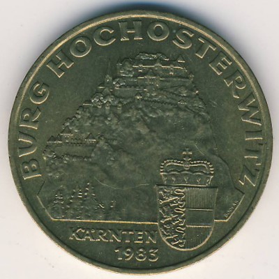 Austria, 20 schilling, 1983–1991