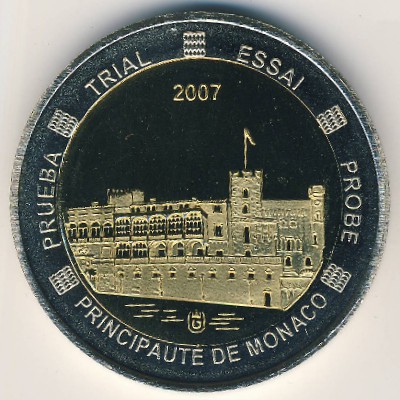 Monaco., 10 euro, 2007