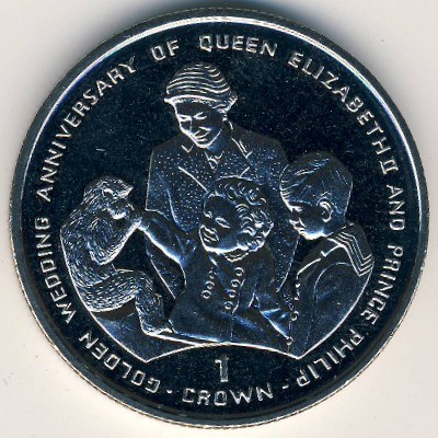 Gibraltar, 1 crown, 1997