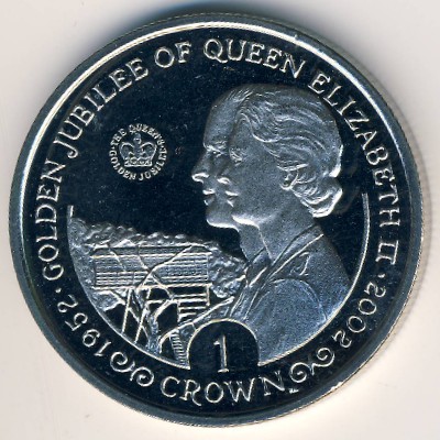 Gibraltar, 1 crown, 2002