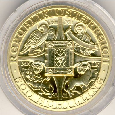 Austria, 500 schilling, 2001