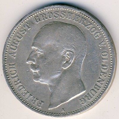 Oldenburg, 5 mark, 1900–1901