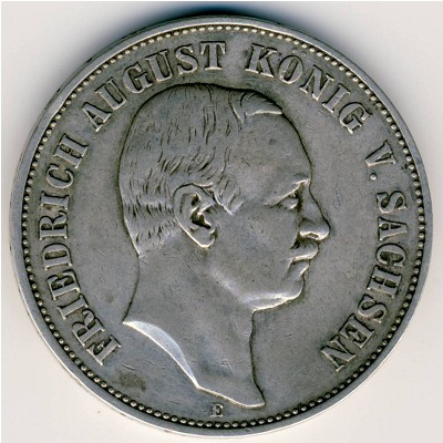 Саксония, 5 марок (1907–1914 г.)