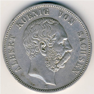 Саксония, 5 марок (1891–1902 г.)