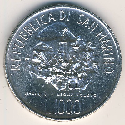Сан-Марино, 1000 лир (1978 г.)