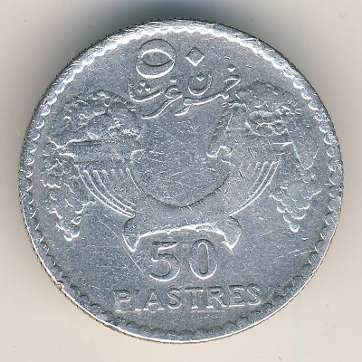 Lebanon, 50 piastres, 1929–1936