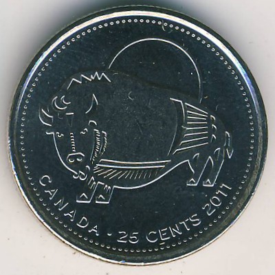 Canada, 25 cents, 2011