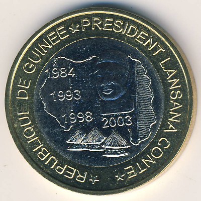 Guinea., 6000 francs CFA, 2003