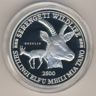 Tanzania, 2500 shilingi, 1998