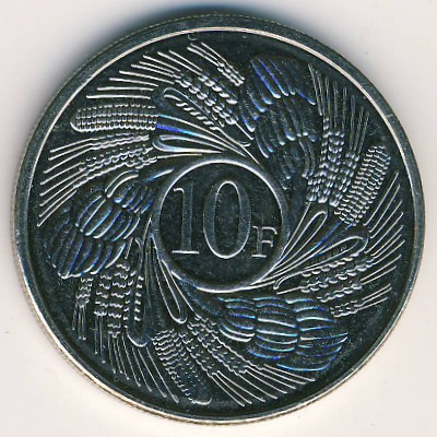 Burundi, 10 francs, 2011