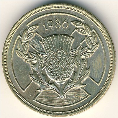 Великобритания, 2 фунта (1986 г.)