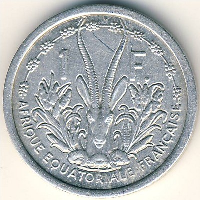 French Equatorial Africa, 1 franc, 1948