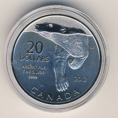 Canada, 20 dollars, 2012