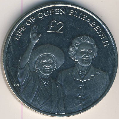 British Indian Ocean Territory, 2 pounds, 2012