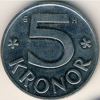 Швеция, 5 крон (1993–2009 г.)