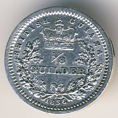 British Guiana, 1/8 guilder, 1836