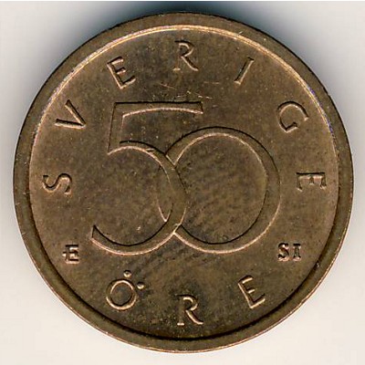 Sweden, 50 ore, 1992–2009