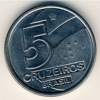 Бразилия, 5 крузейро (1990–1991 г.)