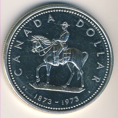 Canada, 1 dollar, 1973