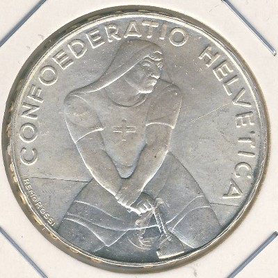 Switzerland, 5 francs, 1939