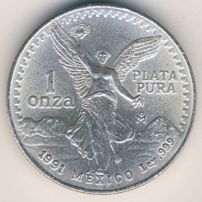 Мексика, 1 унция (1988–1991 г.)