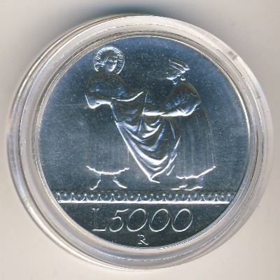 Италия, 5000 лир (1999 г.)