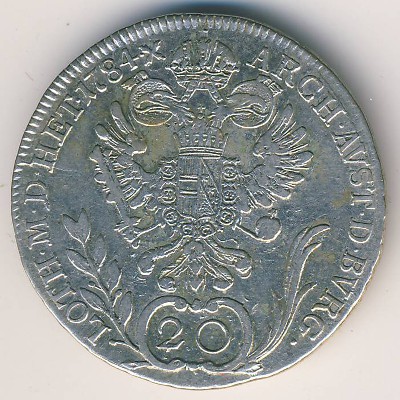 Австрия, 20 крейцеров (1781–1790 г.)
