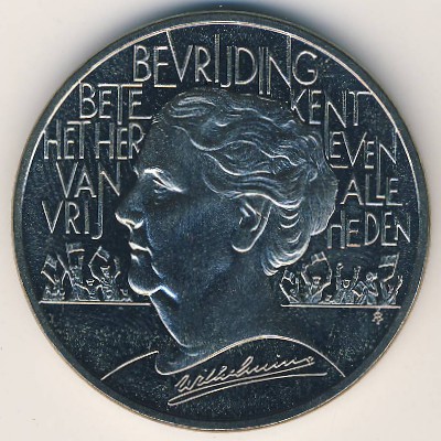 Netherlands., 2 1/2 ecu, 1995