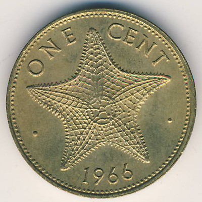 Багамские острова, 1 цент (1966–1969 г.)