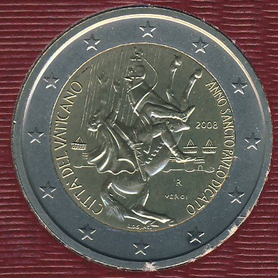 Vatican City, 2 euro, 2008