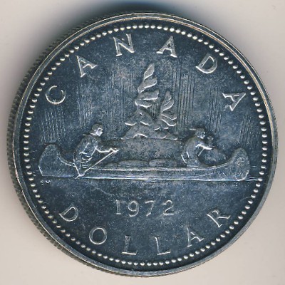 Canada, 1 dollar, 1972