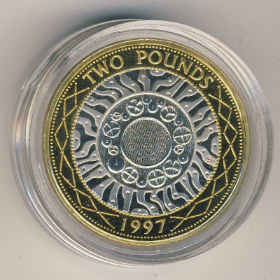 Great Britain, 2 pounds, 1997