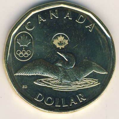 Канада, 1 доллар (2012–2014 г.)