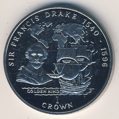 Isle of Man, 1 crown, 1996