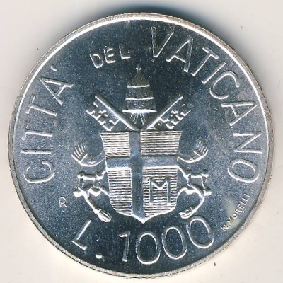 Vatican City, 1000 lire, 1983
