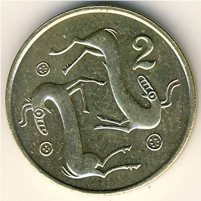 Кипр, 2 цента (1983 г.)
