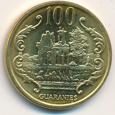 Paraguay, 100 guaranies, 1993–2005