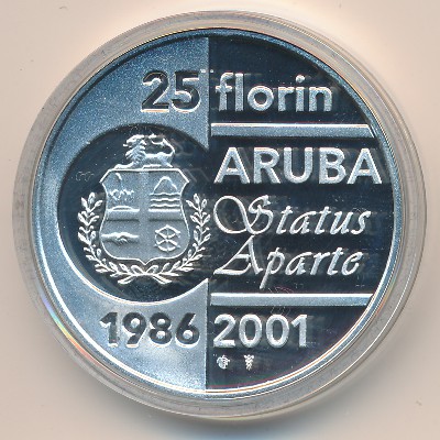 Aruba, 25 florin, 2001