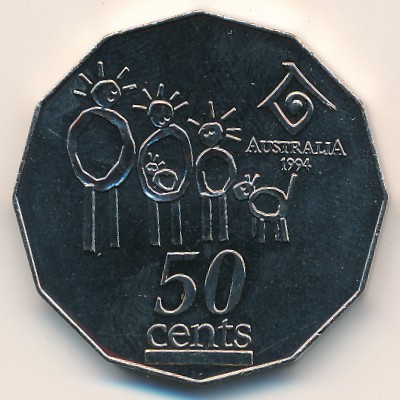 Australia, 50 cents, 1994