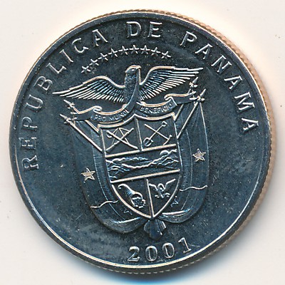 Panama, 1/4 balboa, 1996–2006